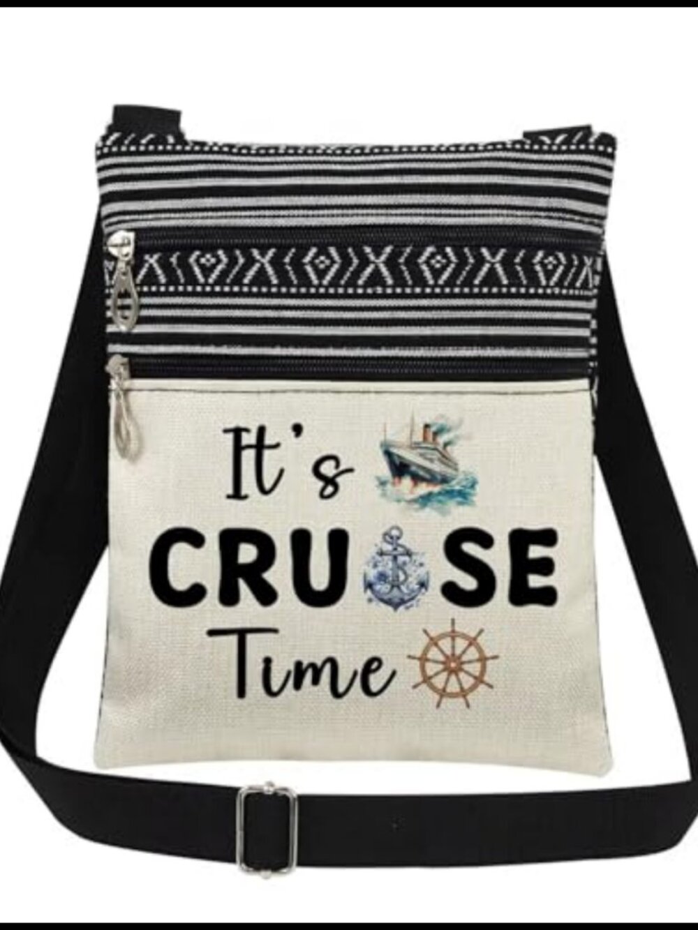 Polyester Crossbody Bag Adjustable Strap Casual Travel Purse